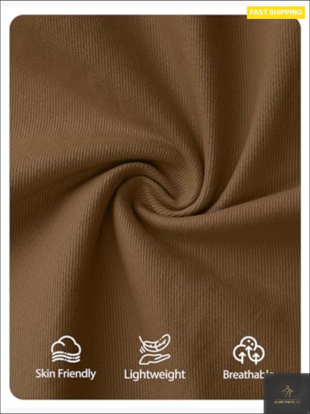 Oversized Lightweight Cotton Barn Jacket Contrast Corduroy Collar Zip Up Button - Picture 5 of 7
